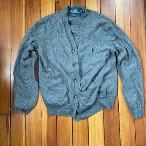 Ralph Lauren Gray Cardigan Sweater
